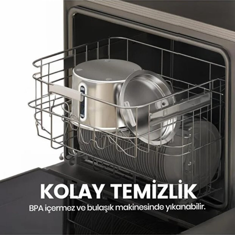 JollyFlow™ Akıllı Su Kabı - Paslanmaz Çelik - 2,2 Litre