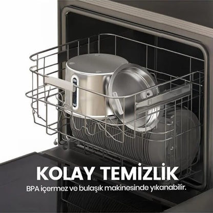 JollyFlow™ Akıllı Su Kabı - Paslanmaz Çelik - 2,2 Litre