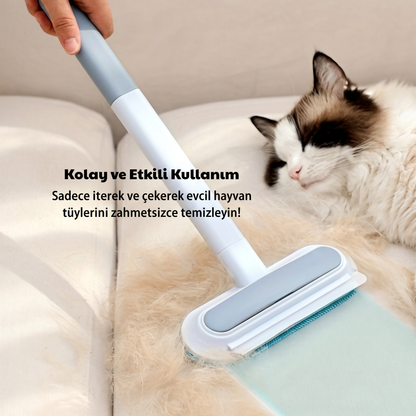 Kedi Köpek Tüy Toplayıcı | Uzun Saplı Çok Amaçlı Tüy Temizleme Aparatı
