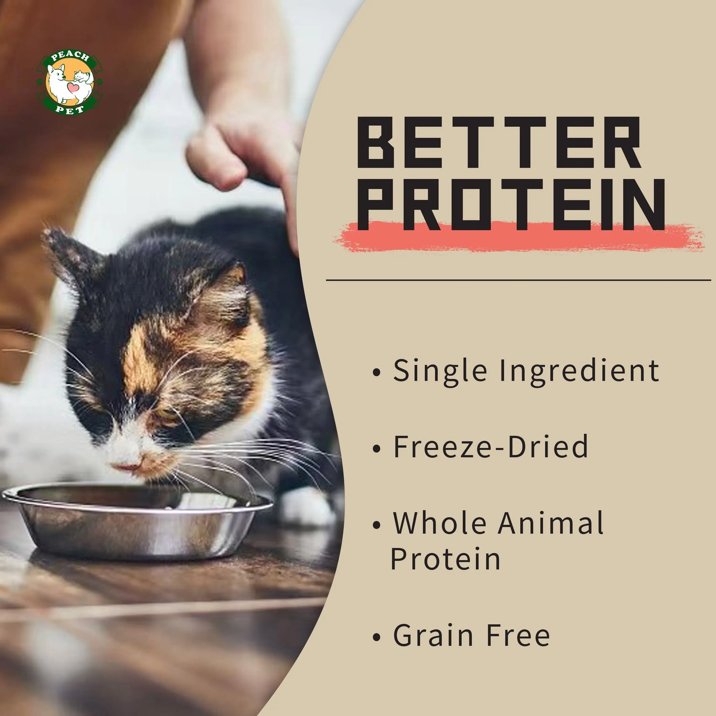 Freeze Dried Chicken Breast Treats for Dogs & Cats, High Protein Training Pet Snacks, 3.5Oz