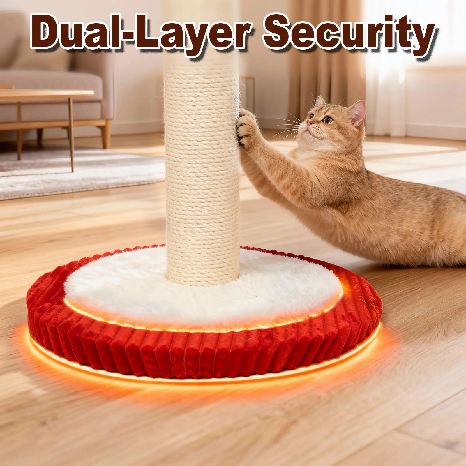 Carousel Sisal Cat Scratching Post,Cat Stuff ,Circus Umbrella Inter Active Toy Cat Tree for Indoor Kitten Adult Cats