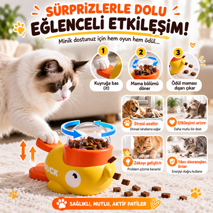 Basmalı Köpek Ödül Mama Oyuncağı | İnteraktif Zeka ve Eğitim Oyuncağı