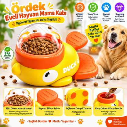 Basmalı Köpek Ödül Mama Oyuncağı | İnteraktif Zeka ve Eğitim Oyuncağı