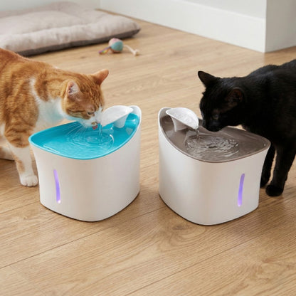 Otomatik Kedi Su Pınarı | LED Su Seviye Göstergeli Sessiz Su Sebili